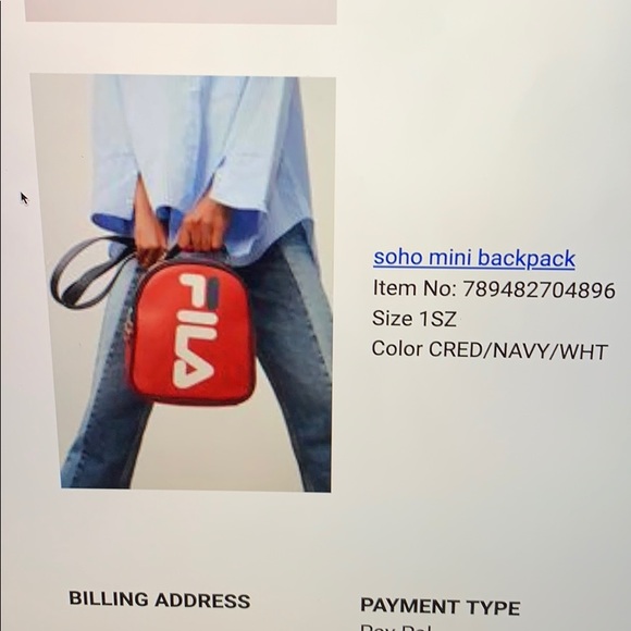 fila soho mini backpack